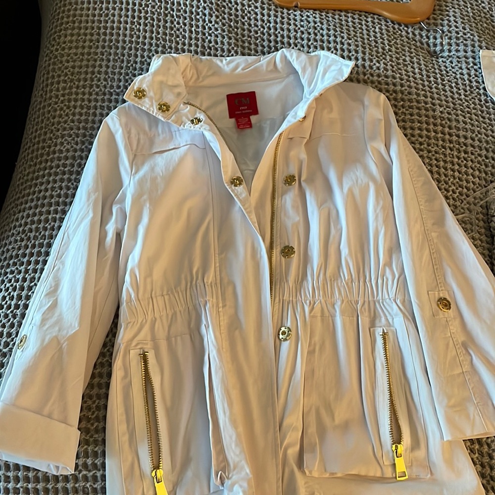 Ciao milano white rain jacket